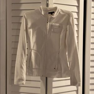 Woman’s White zip-up